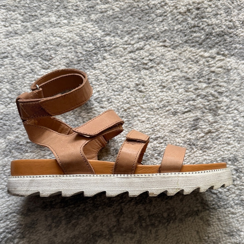 Sorel Brown Strappy Sandals